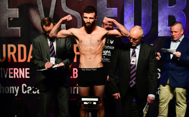 James Degale and Chris Eubank Jr Weigh In - The O2