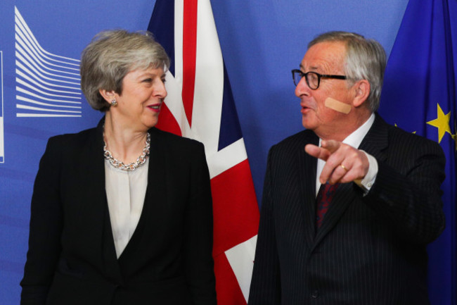 BELGIUM-BRUSSELS-EU-JUNCKER-BRITAIN-PM-MEETING