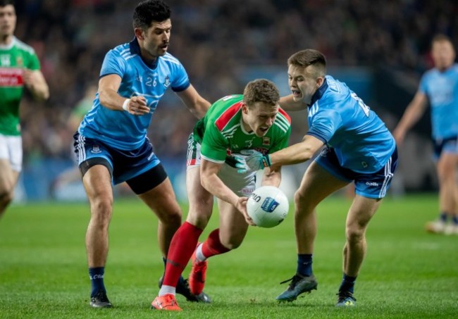 Cian O'Sullivan and Eoin Murchan with Andy Moran