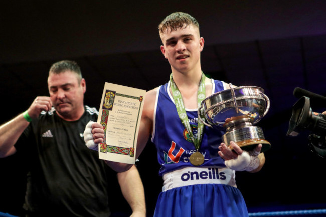 David Oliver Joyce celebrates with the trophy