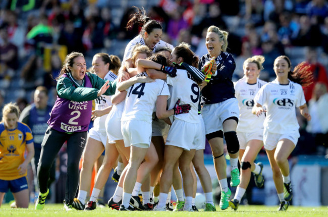 Kildare celebrate at the final whistle