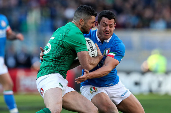 Rob Kearney and Luca Morisi