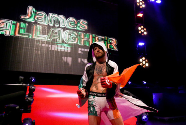 James Gallagher makes his entrance