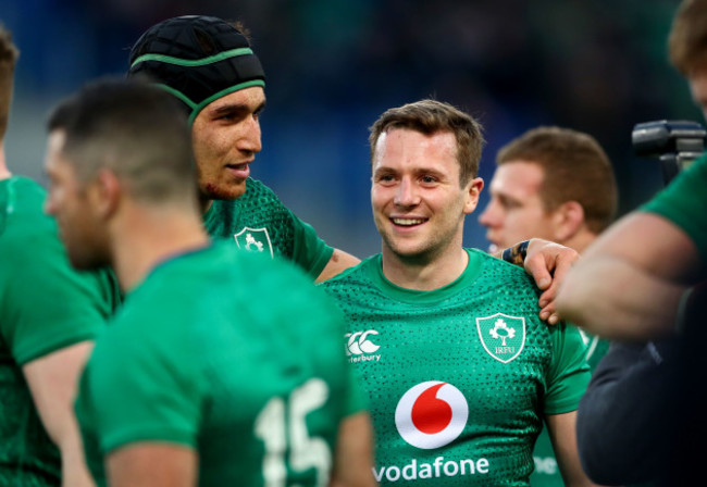 Ultan Dillane and Jack Carty after the game