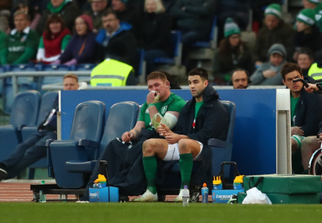 Tadhg Furlong and Conor Murray after been replaced