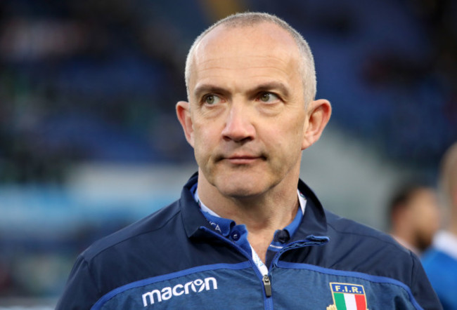 Conor O’Shea dejected after the game