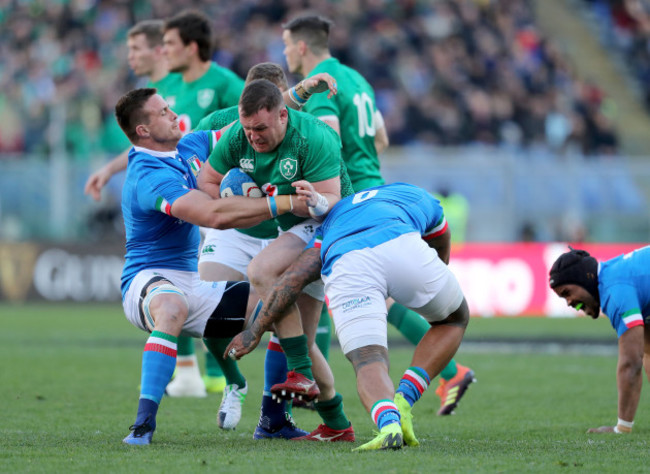 Dave Kilcoyne with Jimmy Tuivaiti and Braam Steyn