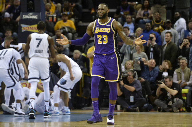 Lakers Grizzlies Basketball
