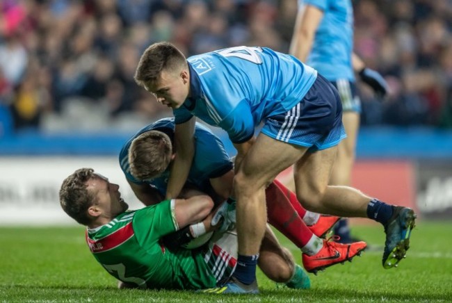 Jonny Cooper and Eoin Murchan with Andy Moran