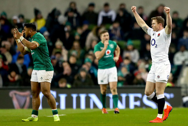 Chris Ashton celebrates at the final whistle