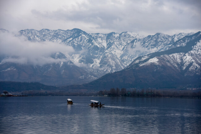 Cloudy Day in Srinagar, India - 25 Feb 2019.