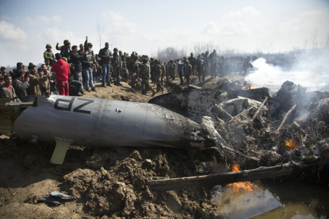 KASHMIR-SRINAGAR-AIRCRAFT CRASH