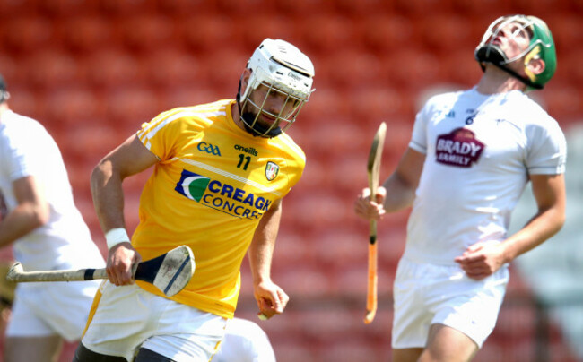 Neil McManus celebrates scoring their first goal