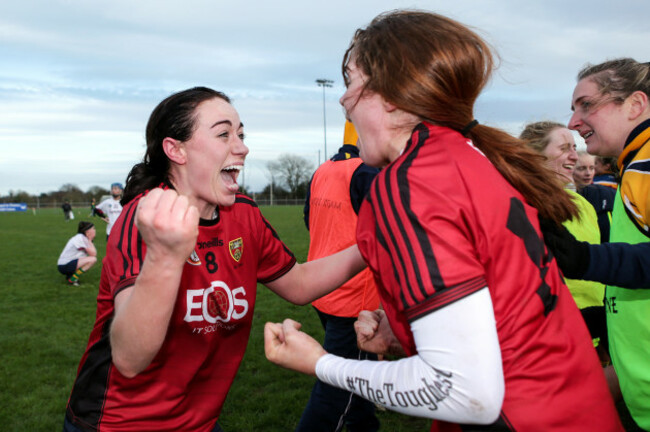 Paula Gribben and Sarah Louise Carr celebrate