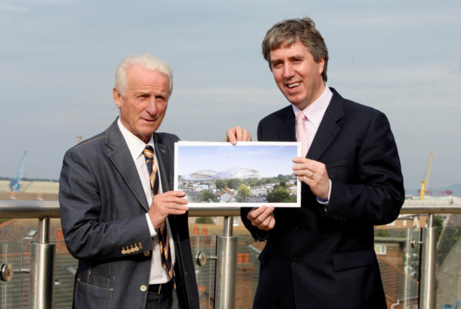 Giovanni Trapattoni and John Delaney