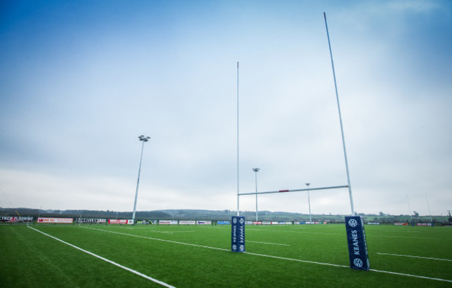 A view of the newly laid pitch at Creggs RFC