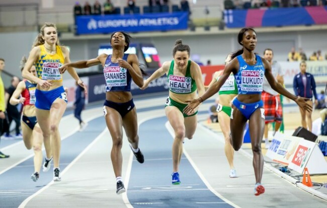 Phil Healy on her way to finishing third