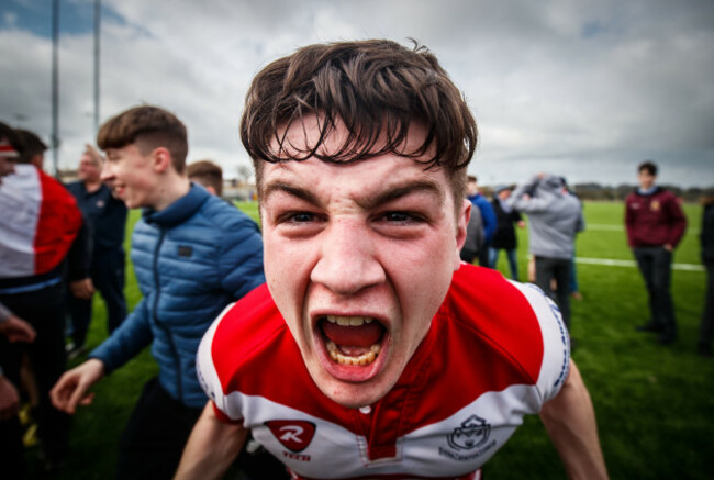 Timothy Lambe celebrates at the final whistle