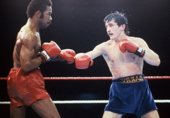 Barry McGuigan and Eusebio Pedroza