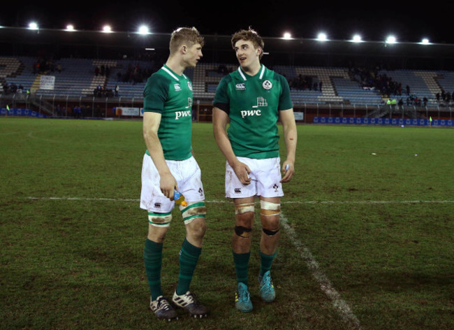 Niall Murray and Charlie Ryan after the game