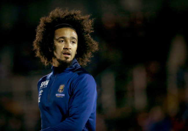 Bastien Hery warms up before the game