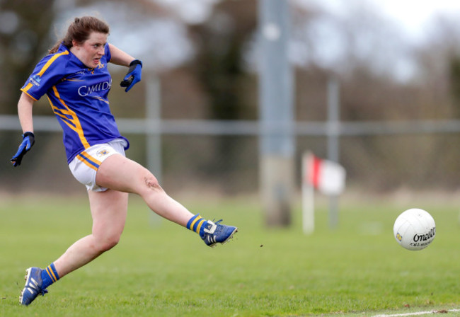 Roisin Howard scores a goal