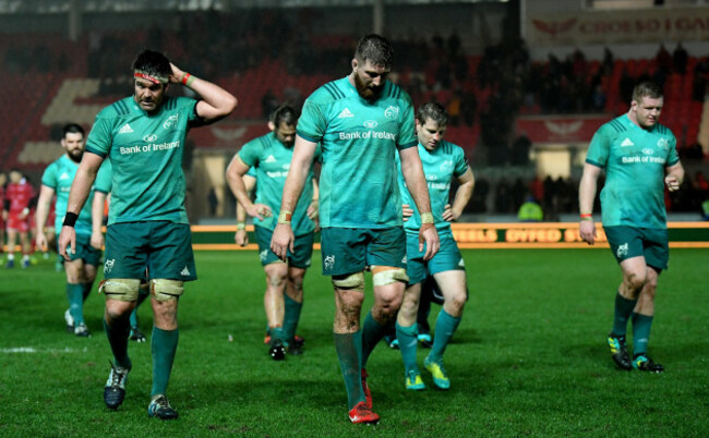 Billy Holland Darren O'Shea dejected after the game