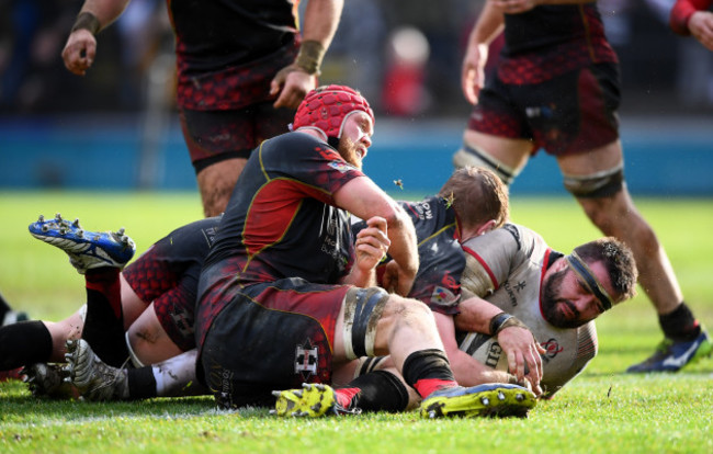 Marty Moore scores his sides second try