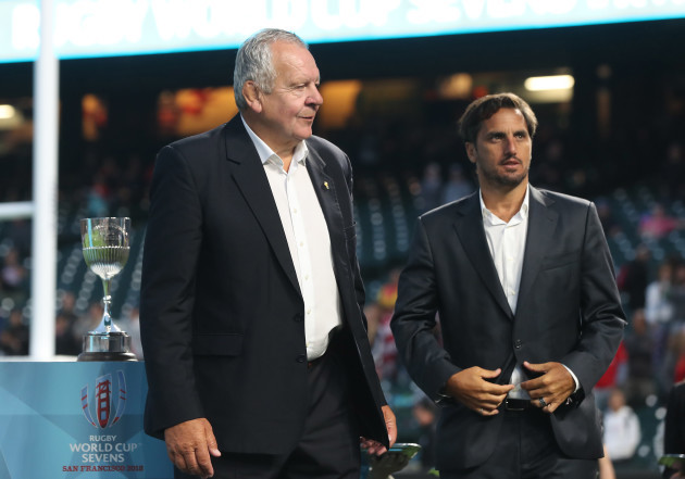 Bill Beaumont and Augustin Pichot