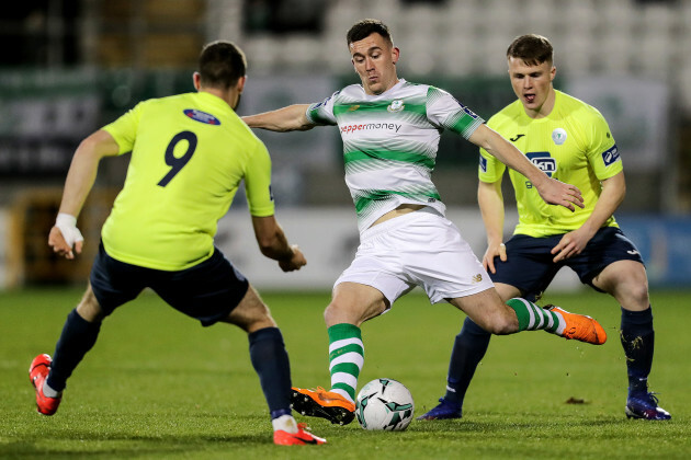 Aaron Greene with Nathan Boyle and Daniel O'Reilly