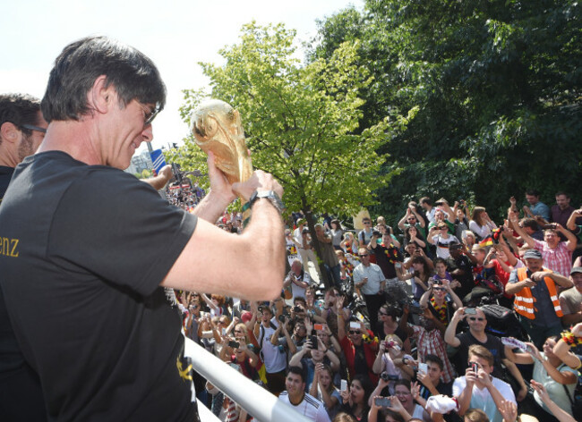 World Cup 2014 - Team German arrives back in Berlin