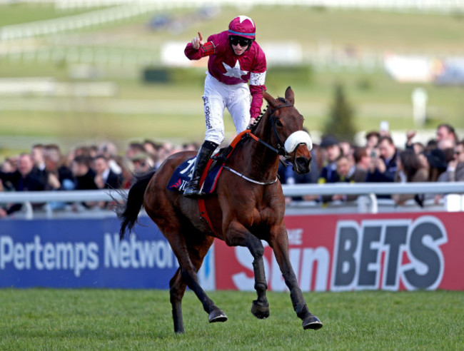 Jack Kennedy on Shattered Love wins the first race of the day