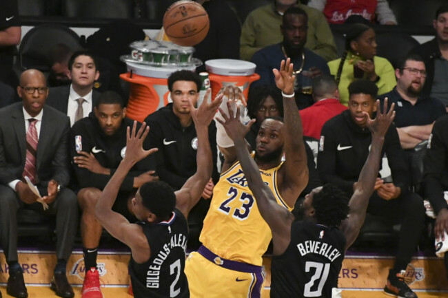 NBA: Los Angeles Clippers at Los Angeles Lakers