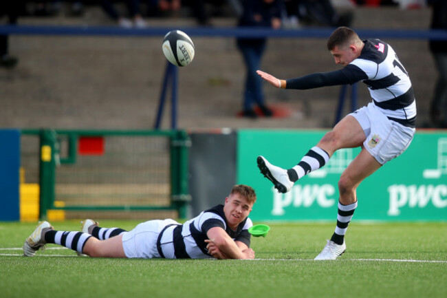 Louis Bruce kicks a conversion