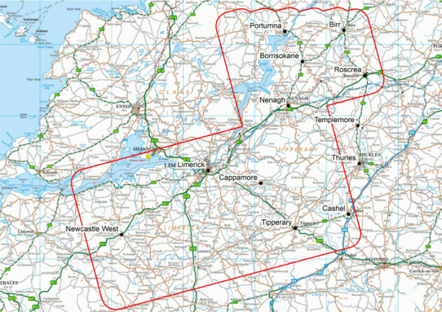 Low Flying Plane Carrying Out Surveying Mission Across - 