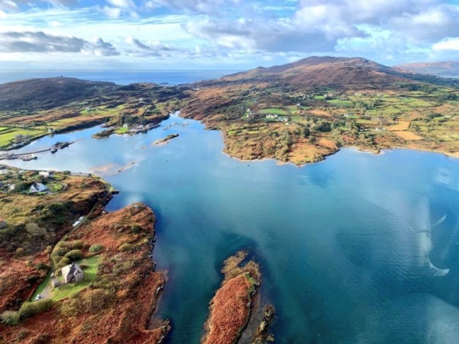 GSI Tellus Survey Aircraft View of Crookhaven Bay, West Cork