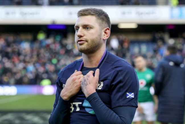 Finn Russell dejected after the game