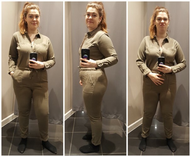 ladies khaki boiler suit