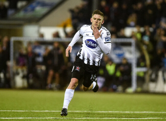 Sean Murray celebrates scoring their second goal