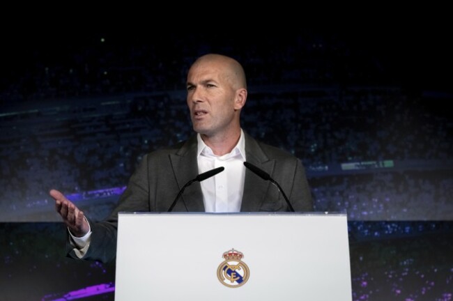 Spain Soccer Real Madrid Zidane