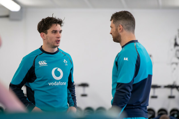 Joey Carberry with Rob Kearney