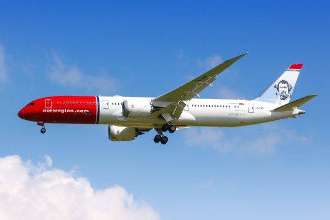 Norwegian Boeing 787-9 Dreamliner airplane