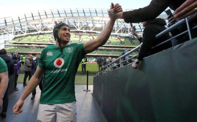 Ireland’s Ultan Dillane after the match