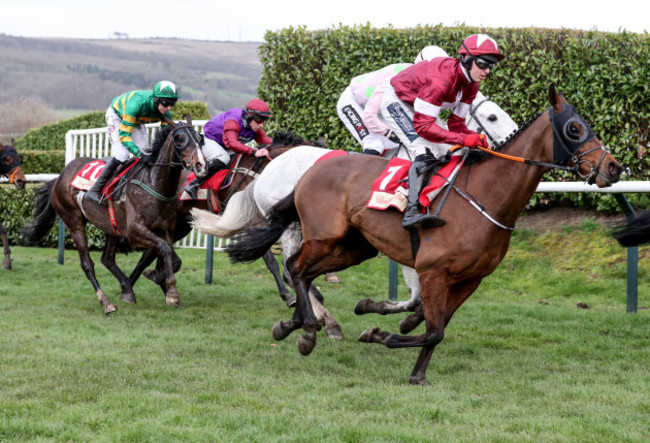 Keith Donoghue on Tiger Roll during the Glenfarclas Chase