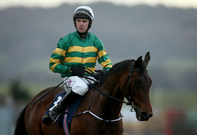 Mark Walsh on Sir Erec wins the Tattersalls Ireland Spring Juvenile Hurdle