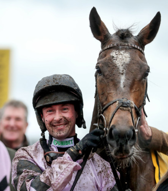 Nico de Boinville celebrates winning with Pentland Hills