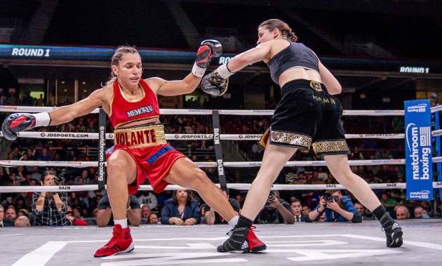 Katie Taylor in action against Rose Volante