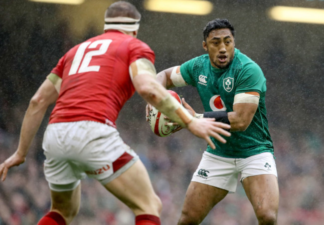 Bundee Aki with Hadleigh Parkes