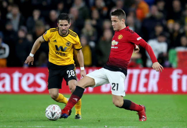 Wolverhampton Wanderers v Manchester United - FA Cup -  Quarter Finals - Molineux