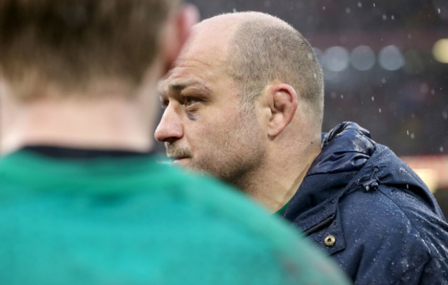 Rory Best dejected after the game